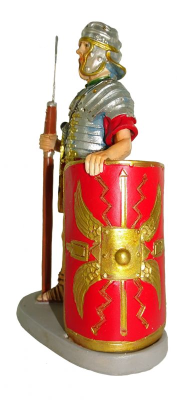 ferrari & arrighetti statuine presepe, statuina soldato con scudo per presepe da 12 cm, statuina soldato per presepe classico / tradizionale, resina dipinta a mano