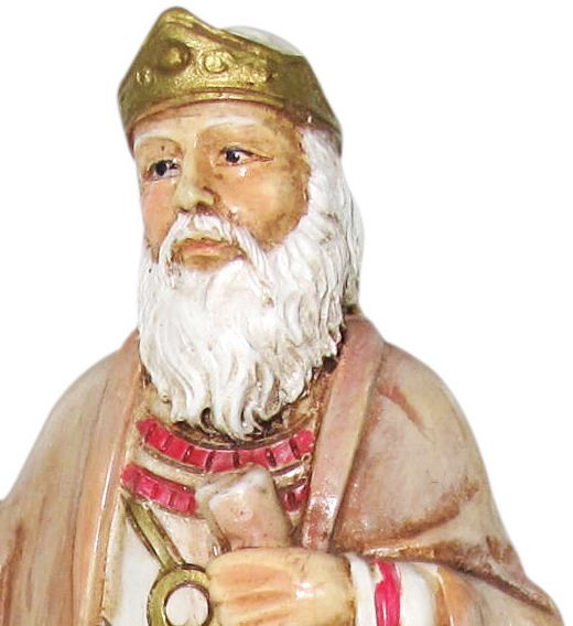 ferrari & arrighetti statuine presepe, statuina re erode per presepe da 12 cm, statuina del re erode per presepe classico / tradizionale, resina dipinta a mano
