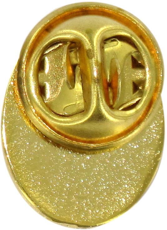 stock: distintivo spirito santo in metallo dorato con smalto rosso - 1,5 cm