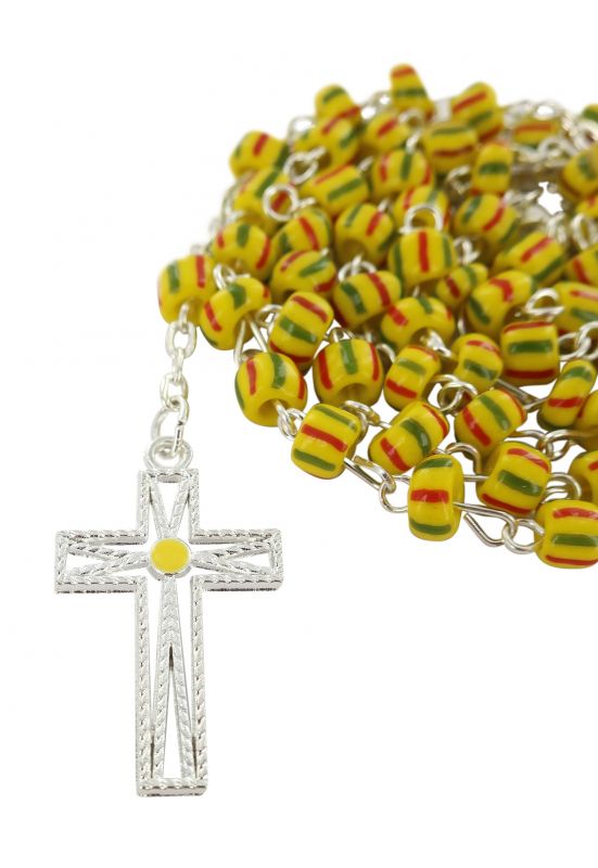 rosario bianco e giallo