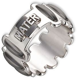 anello rosario argento decine brunite mm 15