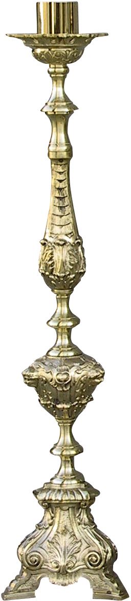 candeliere in bronzo barocco ricco - 110 cm 