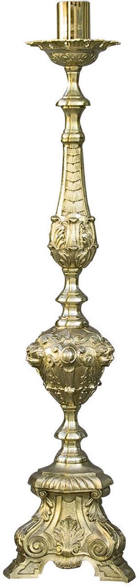 candeliere in bronzo barocco ricco - 140 cm