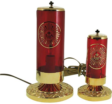 lampada per santissimo elettrica - Ø 14 x 27 cm