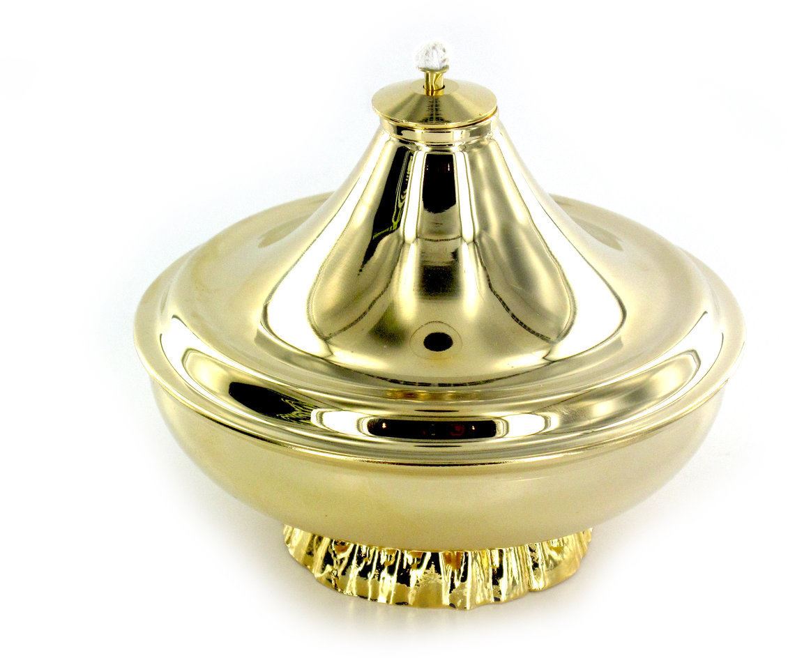 lucerna in metallo dorato - Ø 12,5 cm 