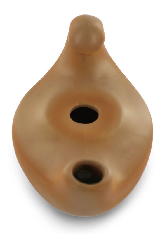 lucerna in porcellana color terracotta - 20 cm