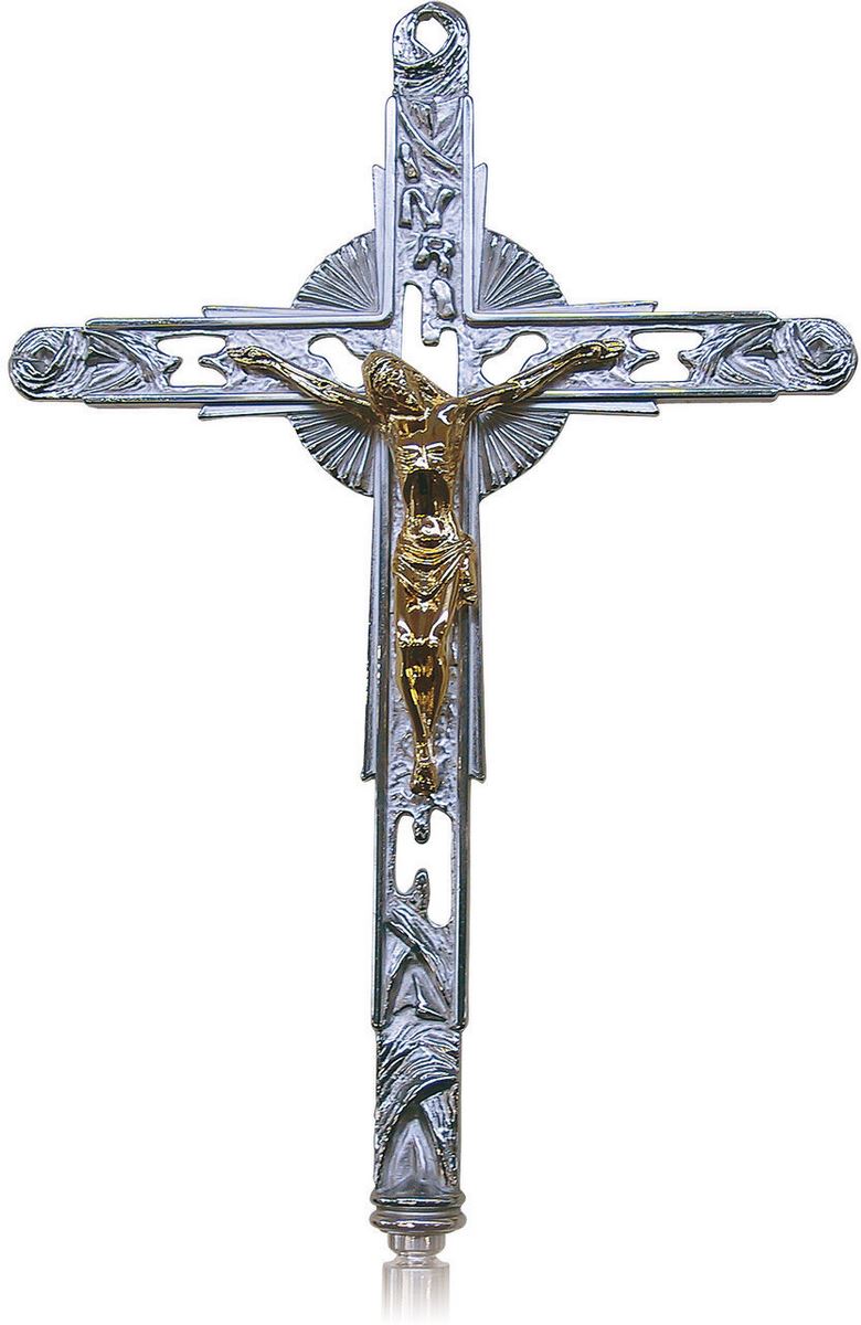 croce astile in bronzo - 200 x 35 cm