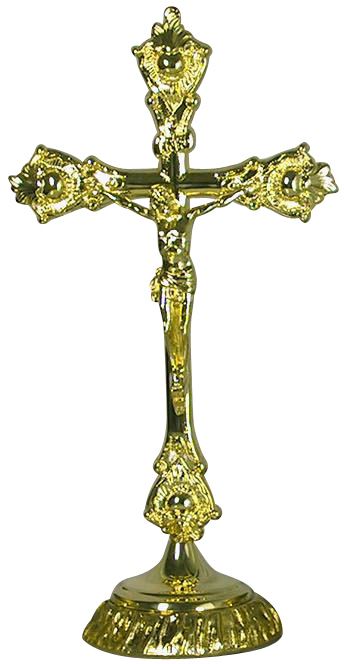 croce su candeliere - 36 cm