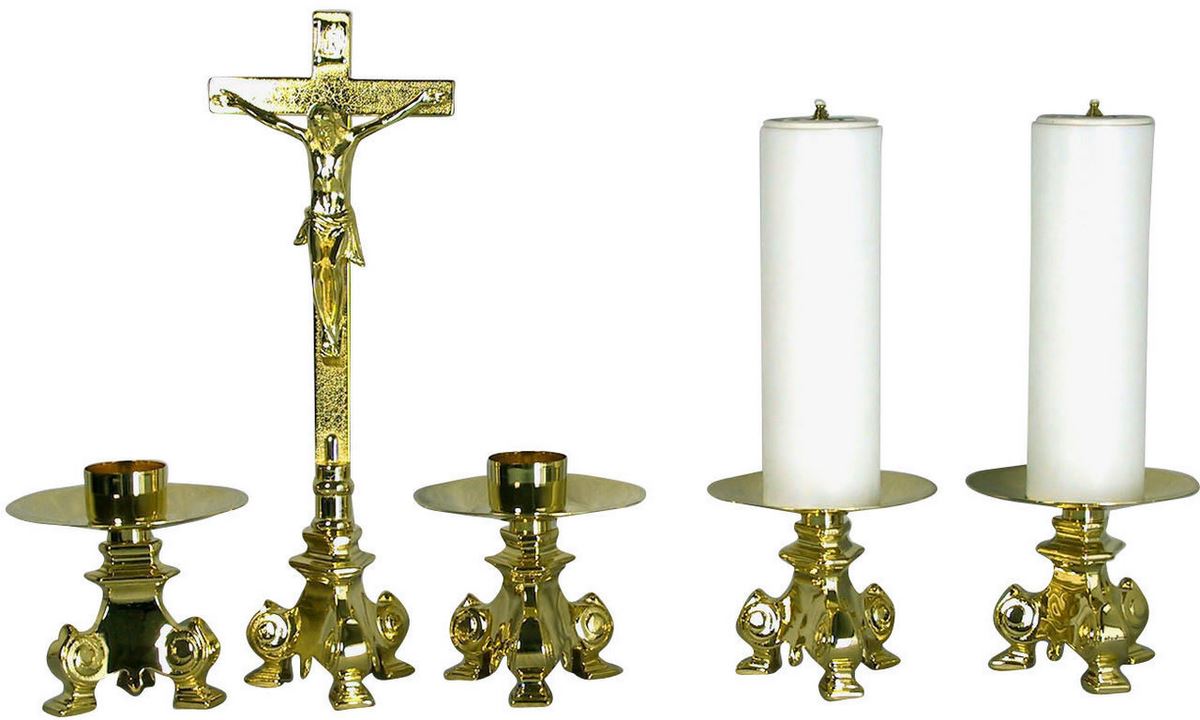 candeliere barocco dorato - 11 x 11 cm 