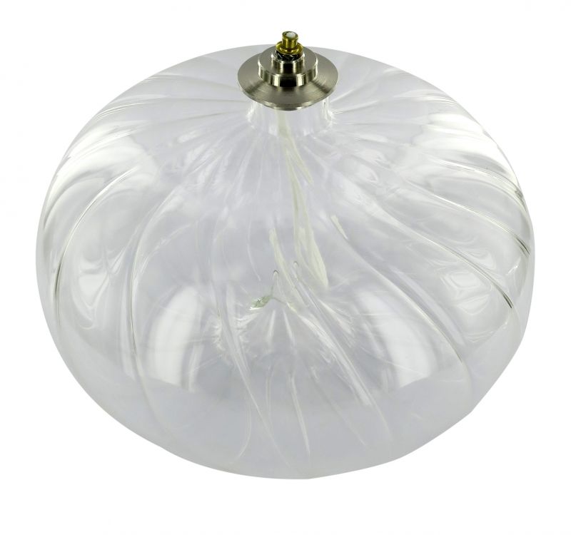 lampada per il santissimo grande in vetro soffiato a forma di melograno - Ø 20 x 12 cm 