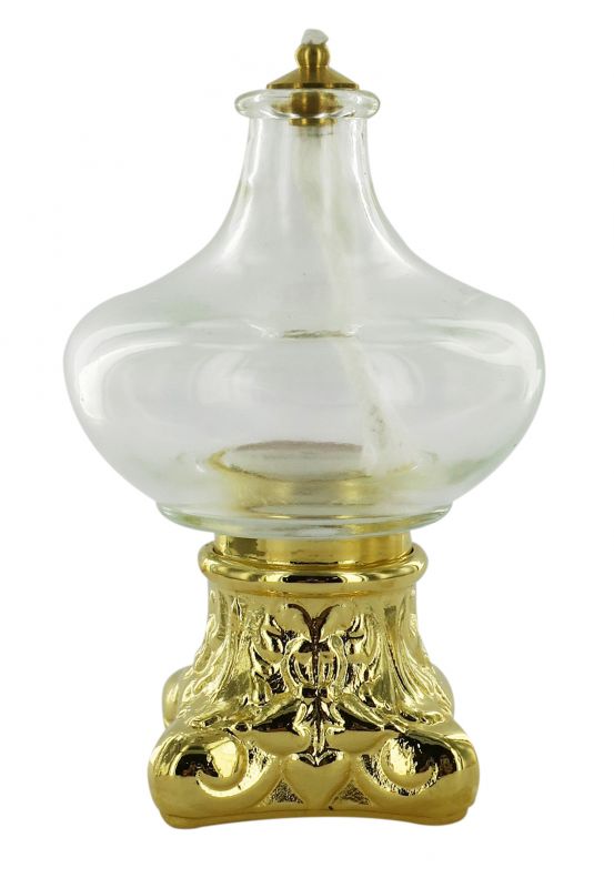 lampada per il santissimo a forma di cipollina con base - 9,5 cm