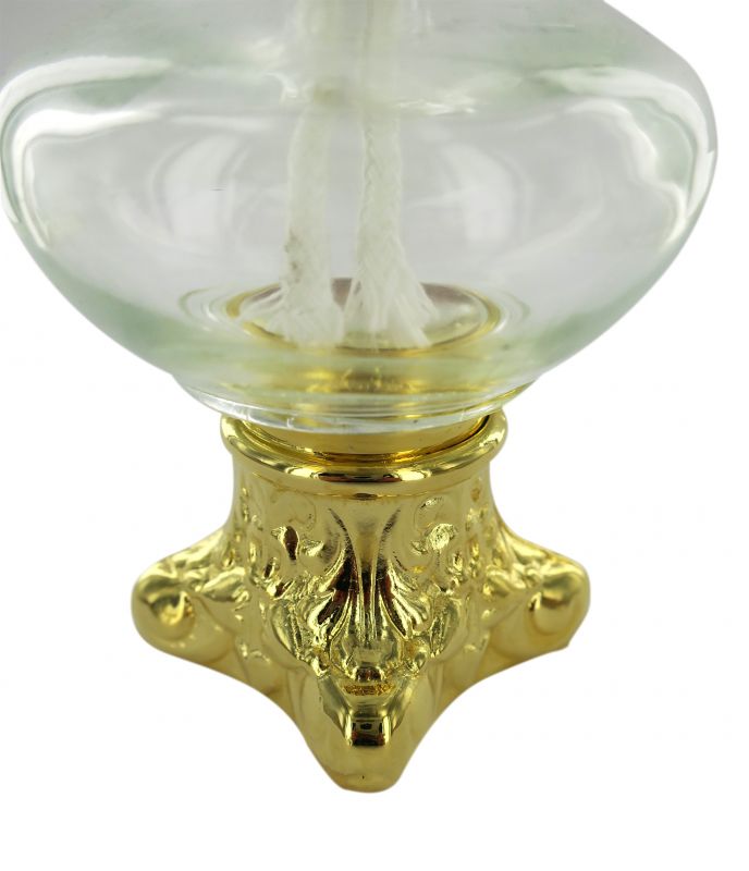lampada per il santissimo a forma di cipollina con base - 9,5 cm