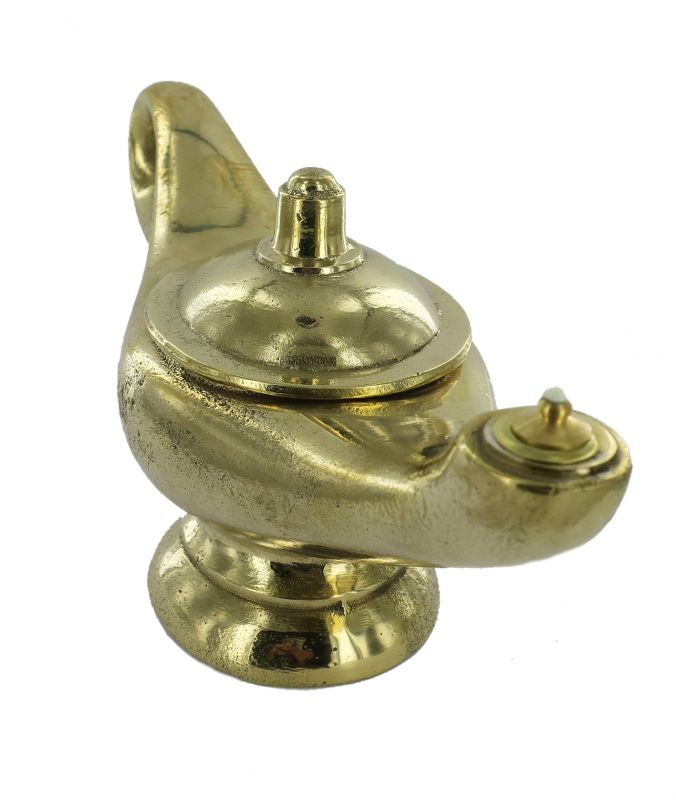 lampada per il santissimo modello aladino in ottone - 28 cm 