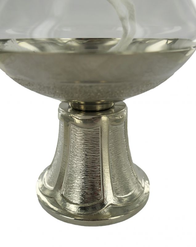 lucerna per altare chiesa, lampada lucerna per liturgia, vetro rosso, Ø 10 cm, altezza 7 cm