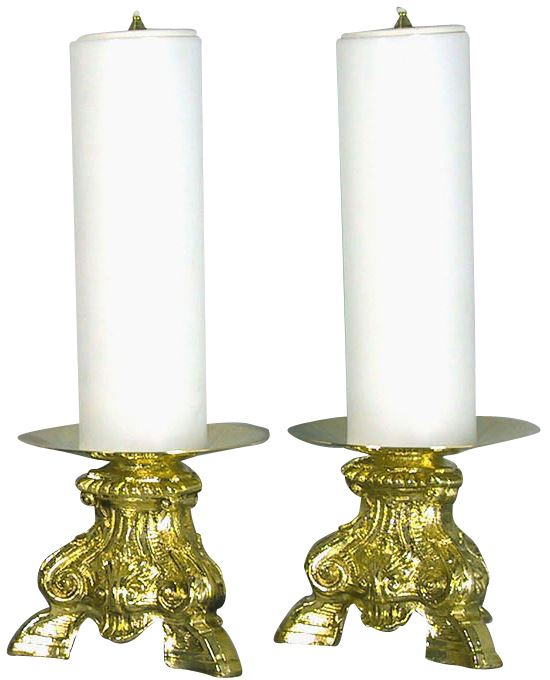 coppia candelieri 528 completi di finte candele