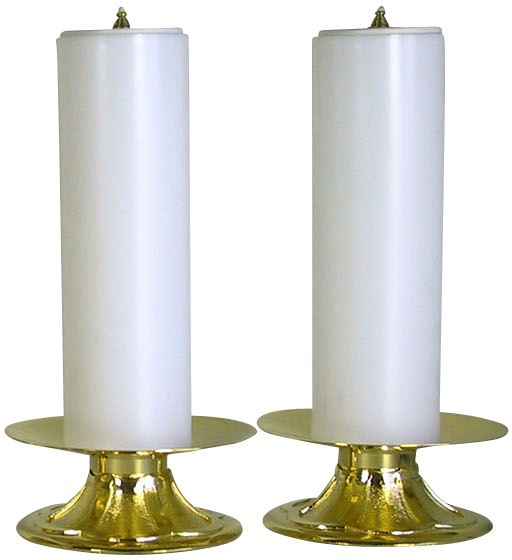 coppia candelieri 591 con finte candele
