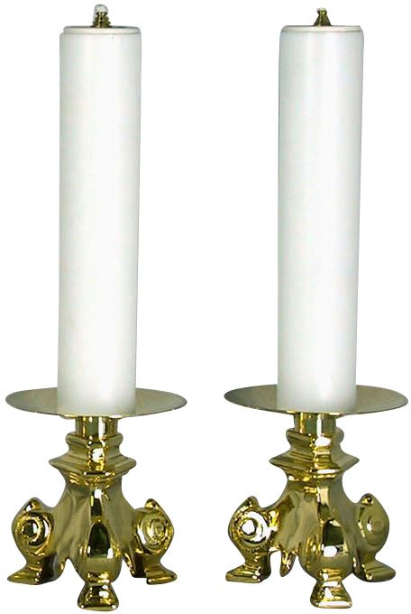 coppia candelieri 667 con finte candele