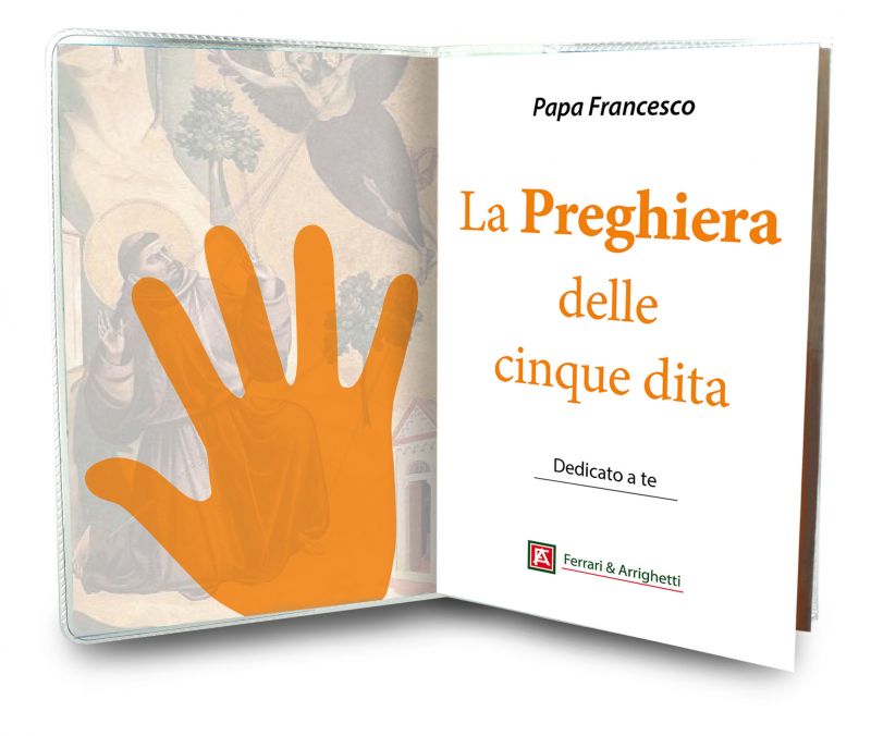 libretto con rosario con la preghiera delle 5 dita - italiano
