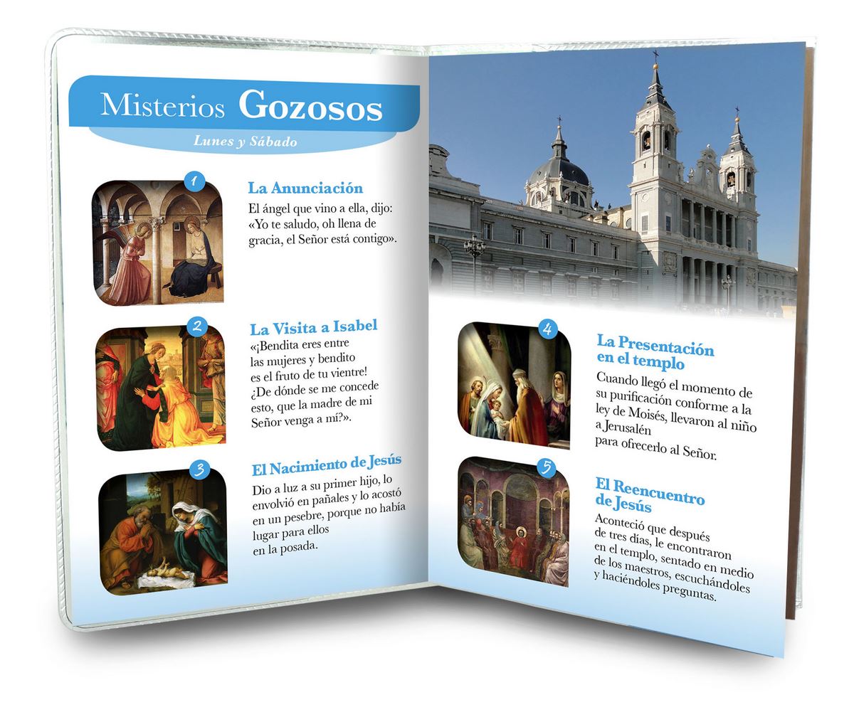 libretto con rosario madonna di almudena - spagnolo