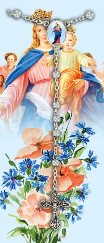 libretto con rosario madonna ausiliatrice - francese