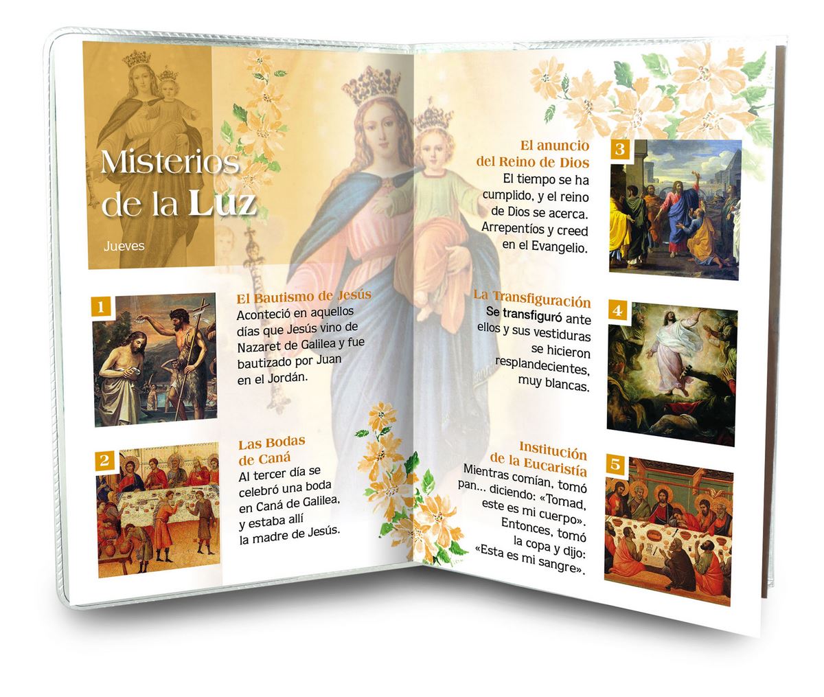libretto con rosario madonna ausiliatrice - spagnolo
