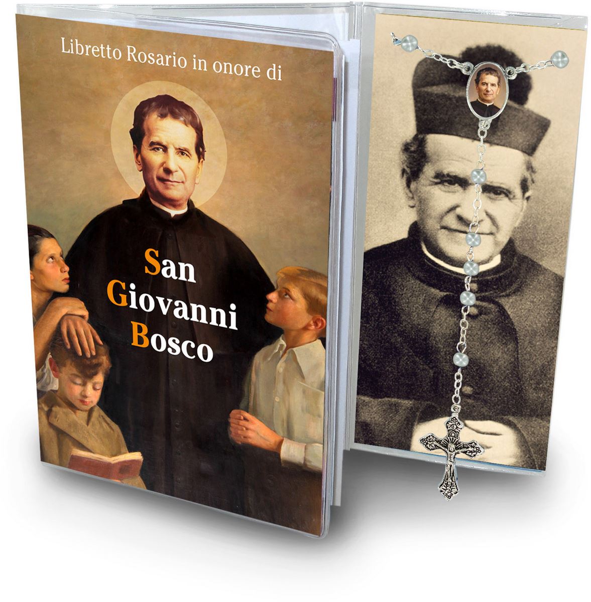 libretto con rosario san giovanni bosco - italiano
