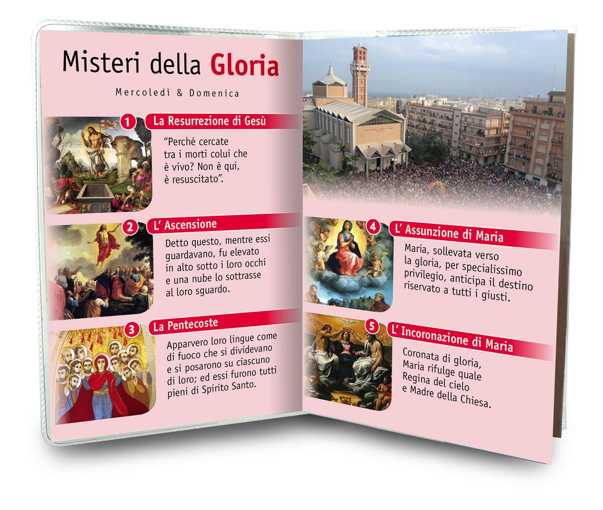 libretto con rosario basilica dei santi medici (a bitonto) - italiano