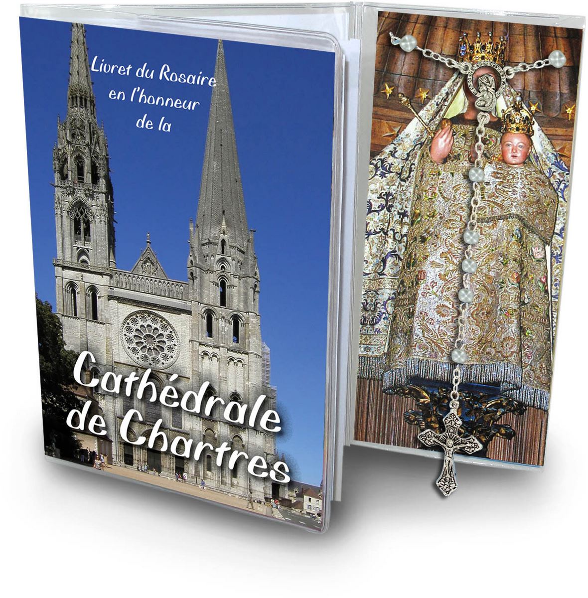 libretto con rosario cattedrale di chartres - francese