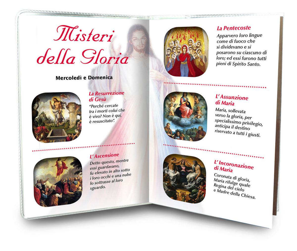 libretto con rosario divina misericordia - italiano