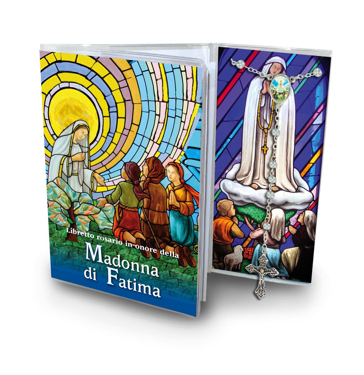libretto con rosario madonna di fatima  - italiano