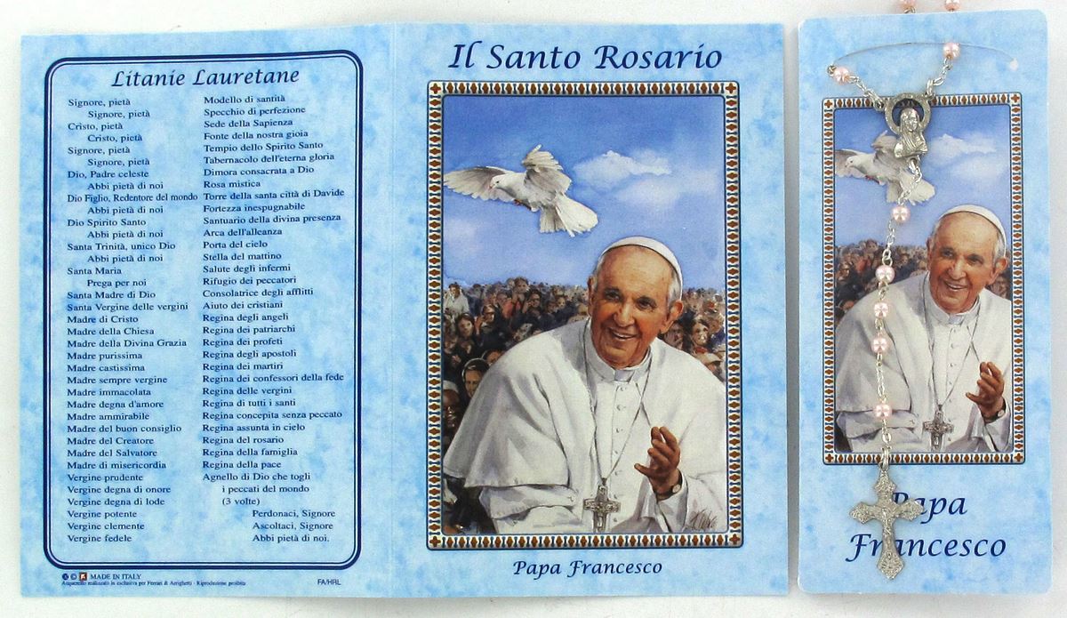 libretto con rosario papa francesco - italiano