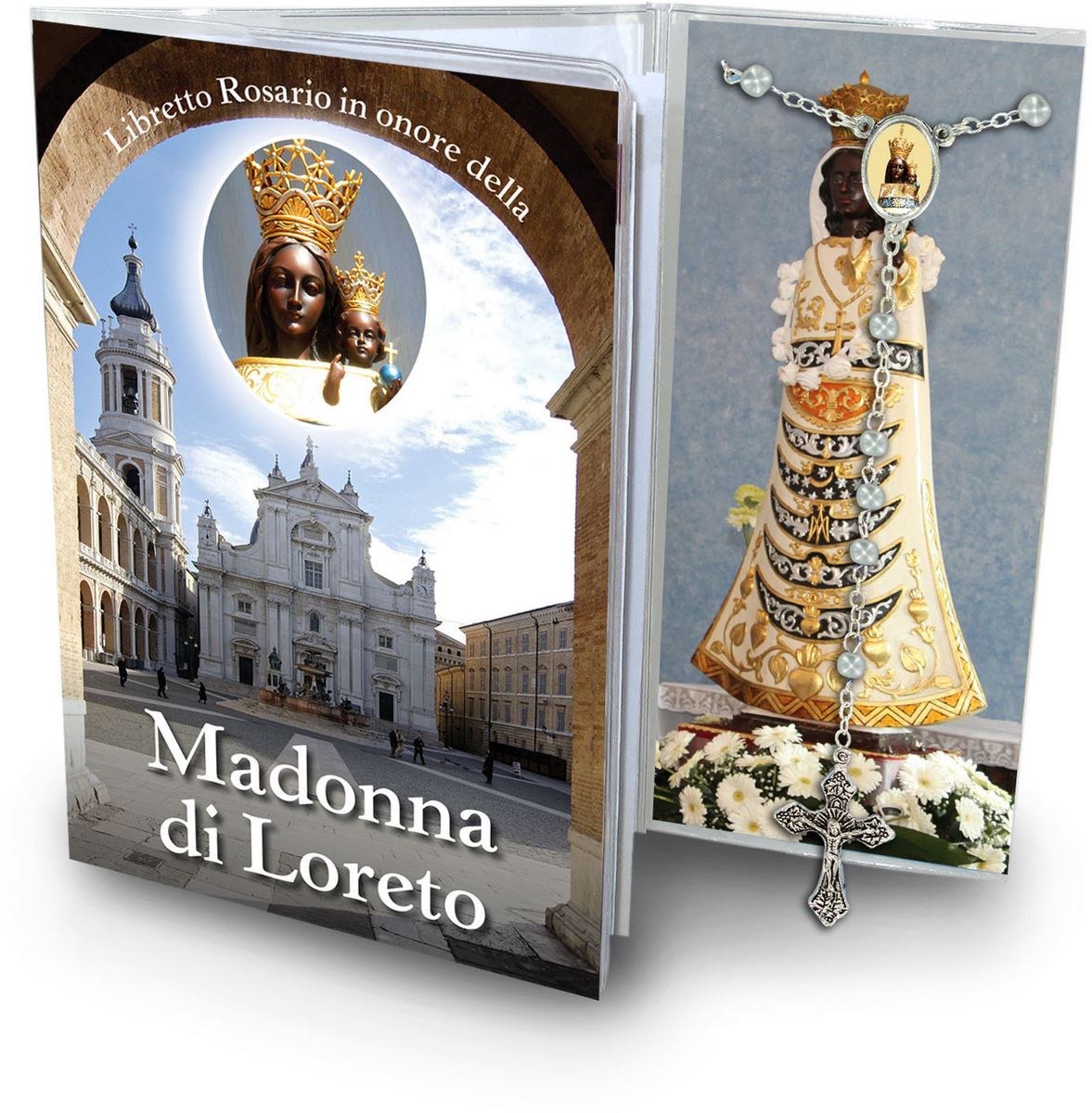 libretto con rosario madonna di loreto - italiano	