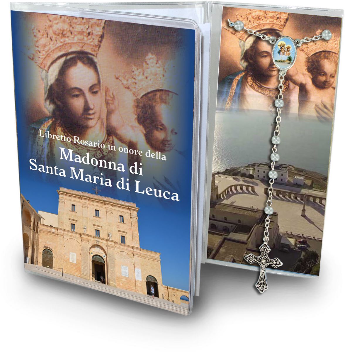 libretto con rosario madonna di santa maria di leuca - italiano