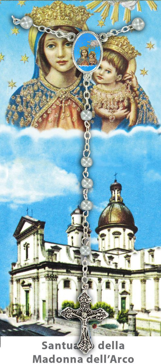 libretto con rosario santuario madonna dell'arco - italiano