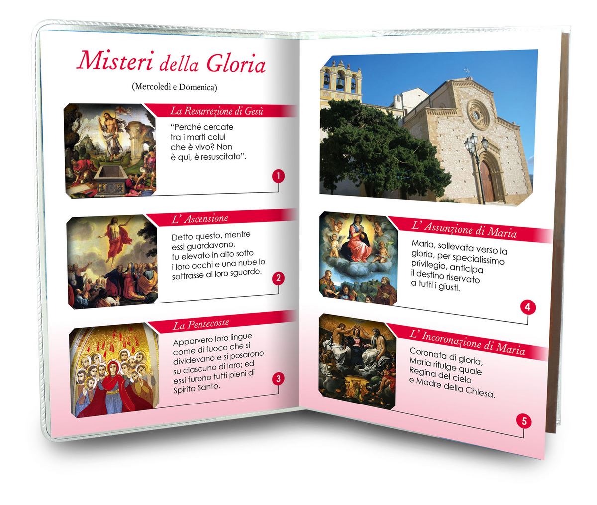 libretto con rosario madonna di custonaci con preghiera/testi in italiano