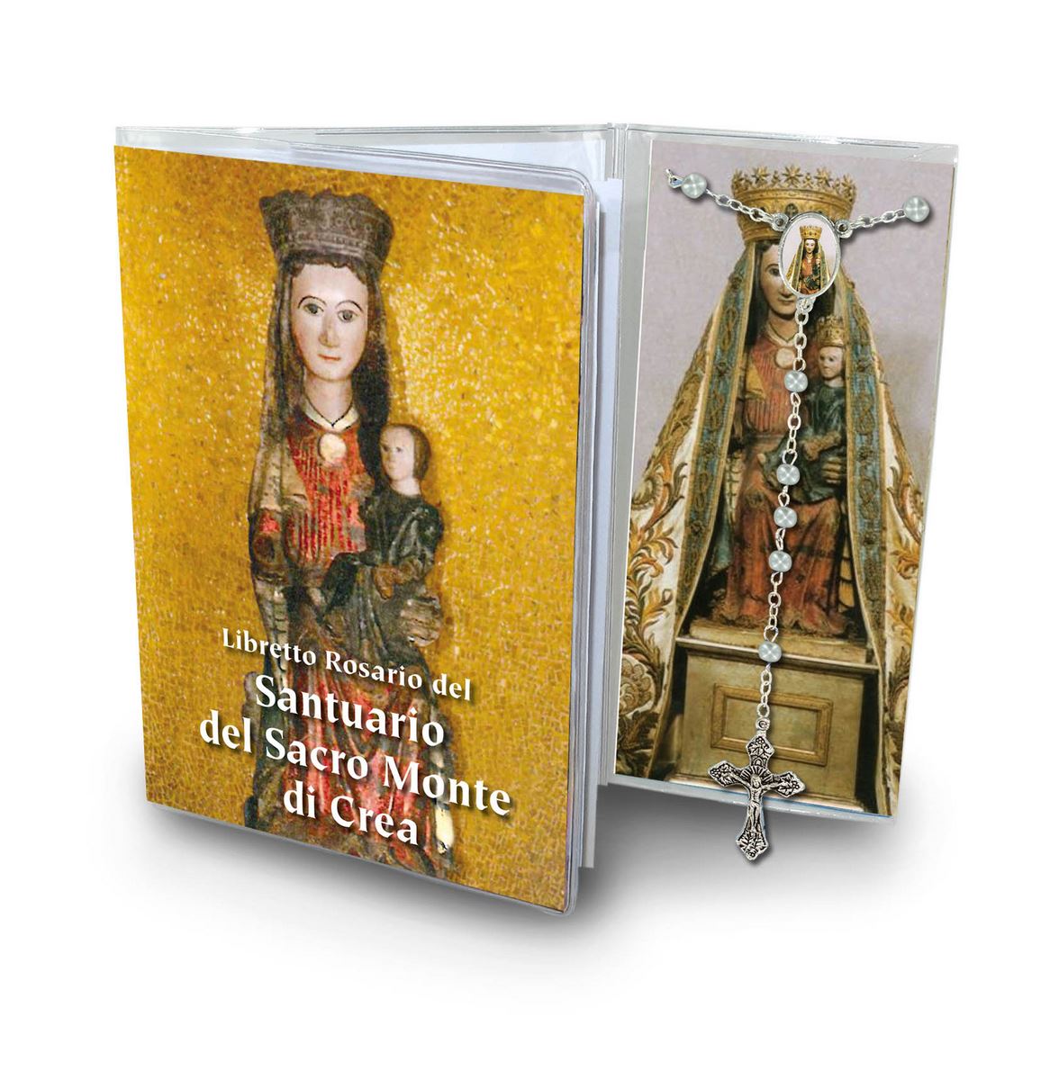 libretto con rosario santuario del sacro monte di crea - italiano