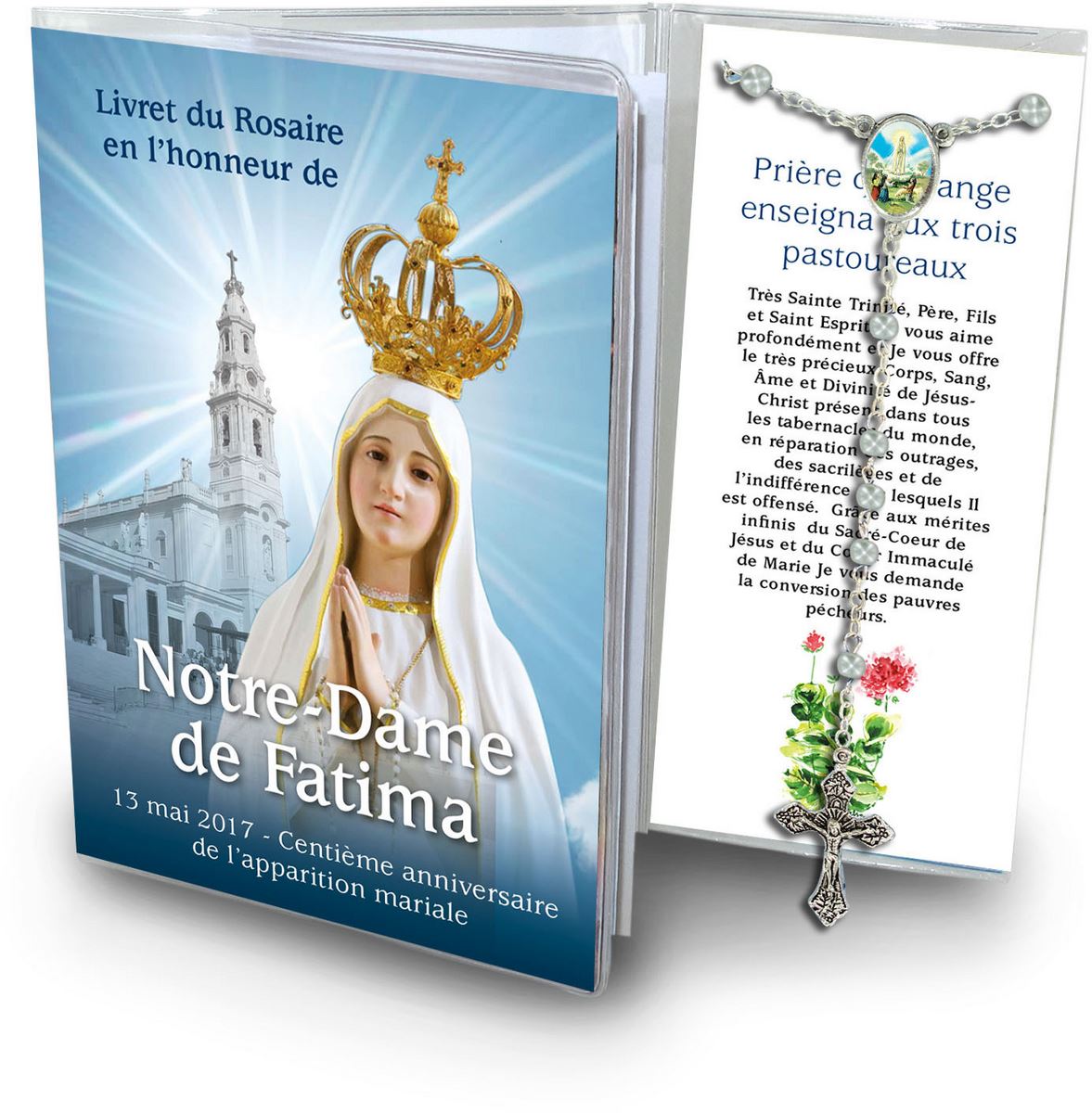 libretto con rosario santuario della madonna di fatima - francese