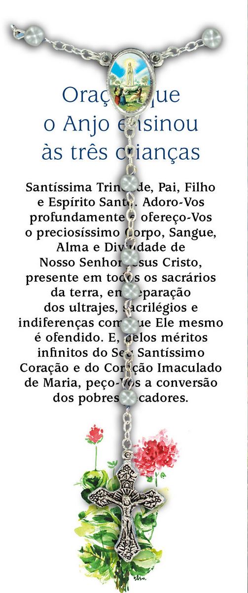 libretto con rosario santuario della madonna di fatima - portoghese