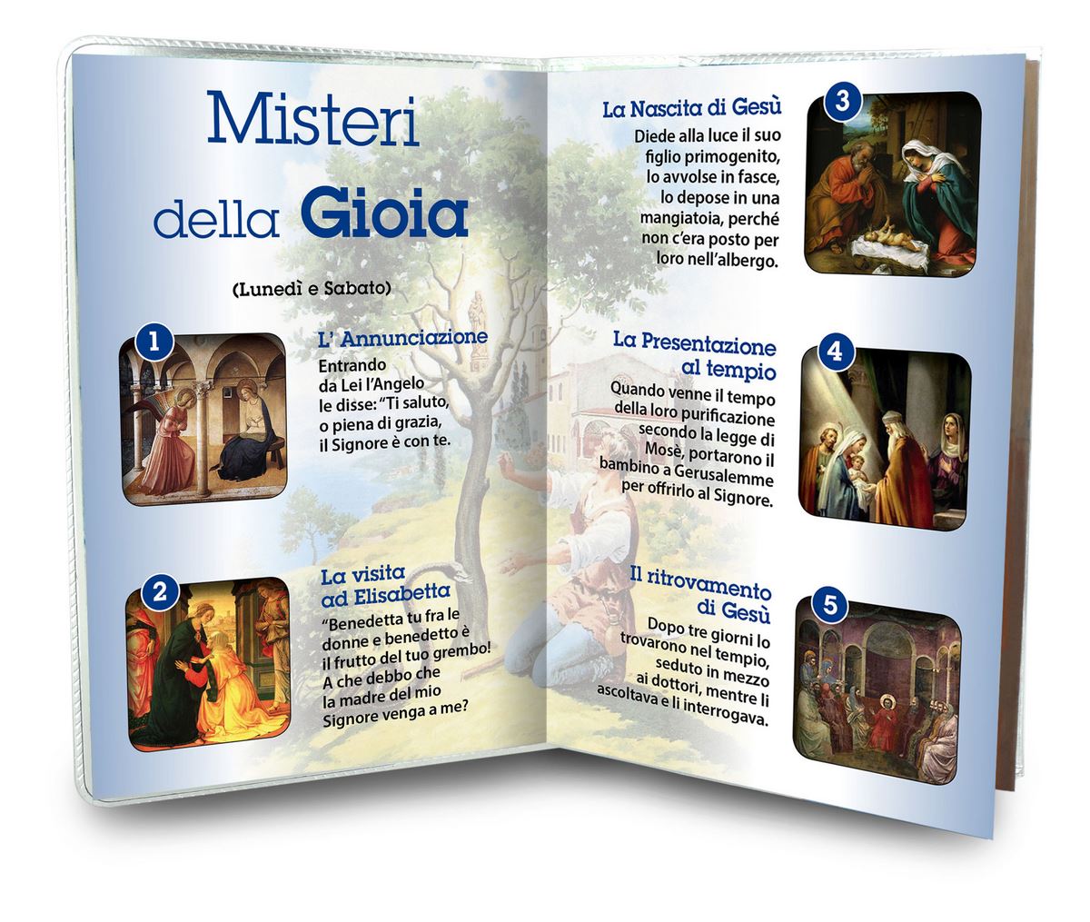 libretto con rosario madonna del frassino - italiano
