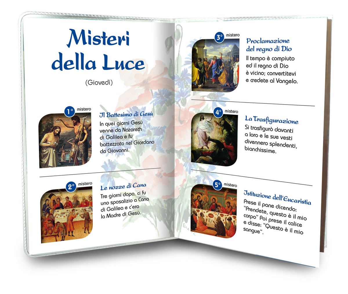 libretto con rosario dedicato a santa maria goretti, testi in italiano