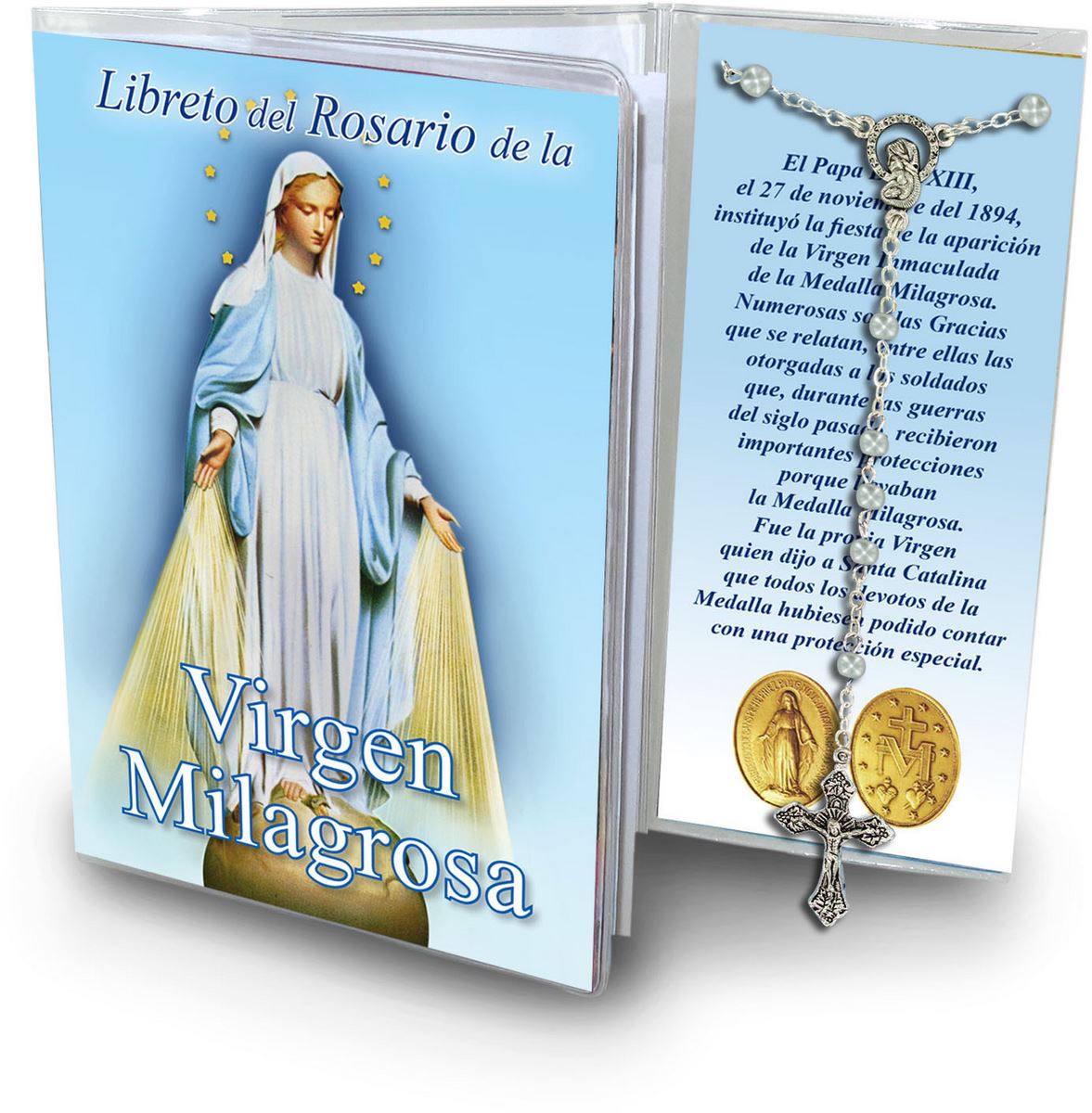 libretto con rosario madonna miracolosa - spagnolo