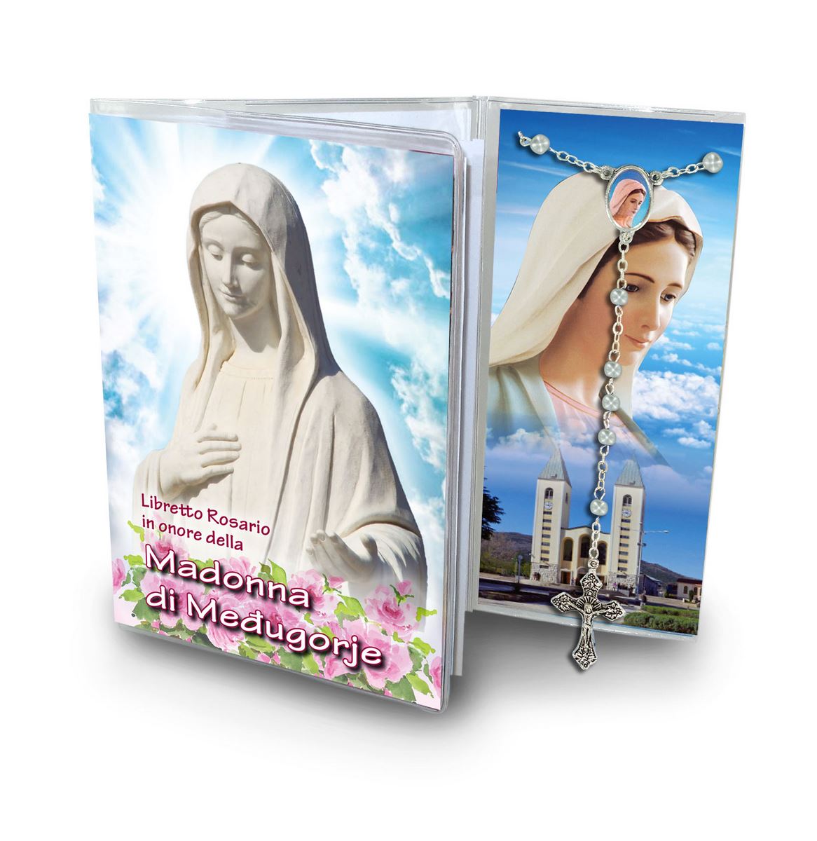 libretto con rosario madonna medjugorje - italiano