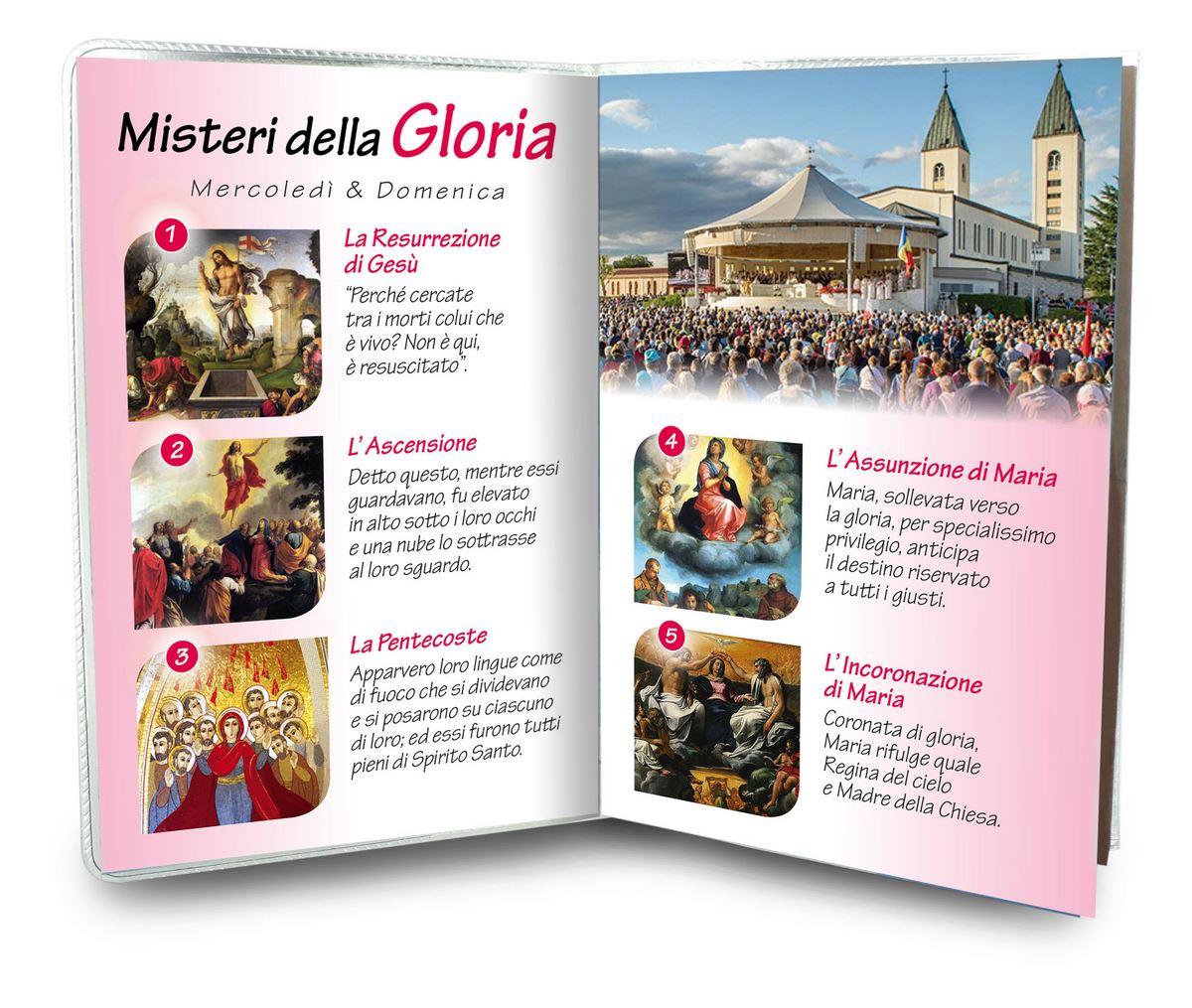 libretto con rosario madonna medjugorje - italiano