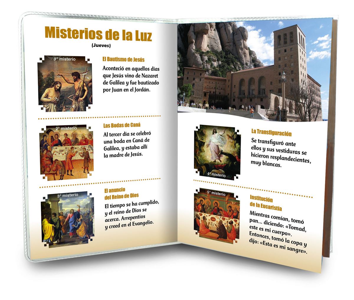 libretto con rosario madonna di montserrat - spagnolo