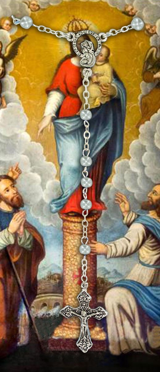 libretto con rosario madonna del pilar - spagnolo