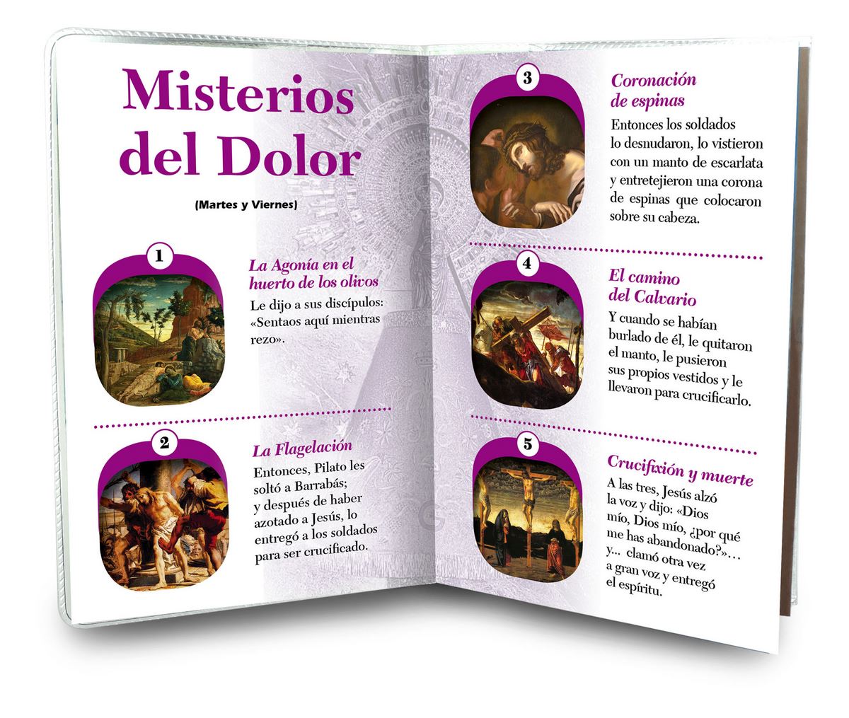 libretto con rosario madonna del pilar - spagnolo
