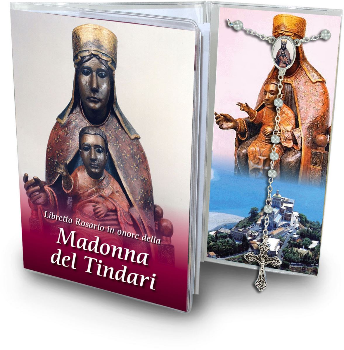 libretto con rosario madonna del tindari (messina) - italiano