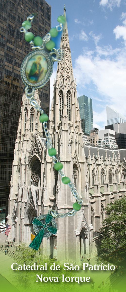 libretto con rosario san patrizio (cattedrale di new york) - portoghese