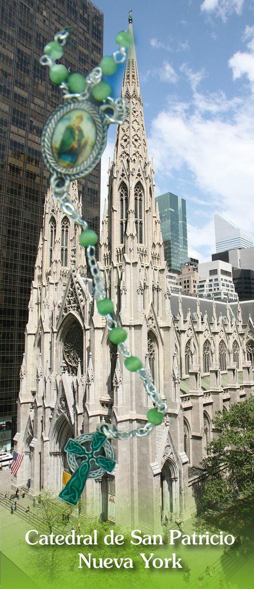 libretto con rosario san patrizio (cattedrale di new york) - spagnolo