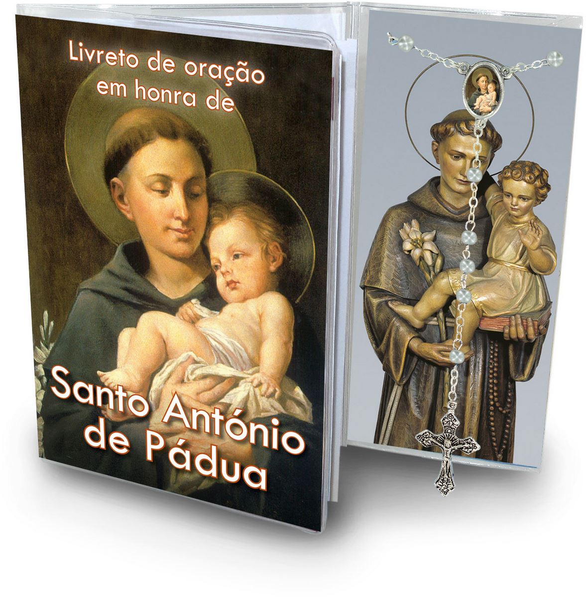 libretto con rosario sant'antonio di padova - portoghese	